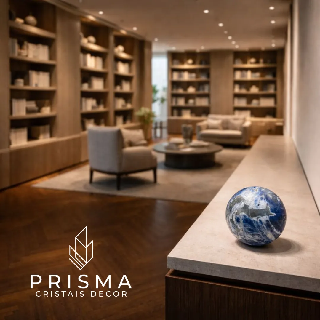 Esfera de Sodalita 2 - vista mostrando a profundidade do azul