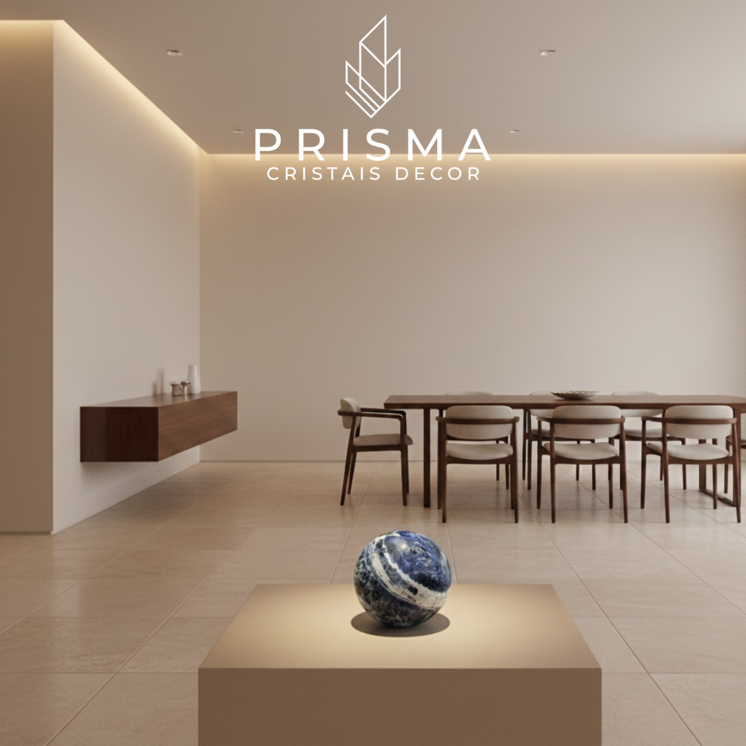 Esfera de Sodalita 2 - tonalidade azul Princesa característica