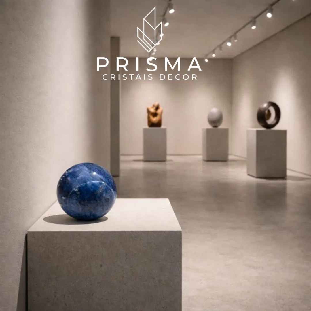 Esfera de Sodalita com coloração azul-royal intensa característica do Azul Princesa